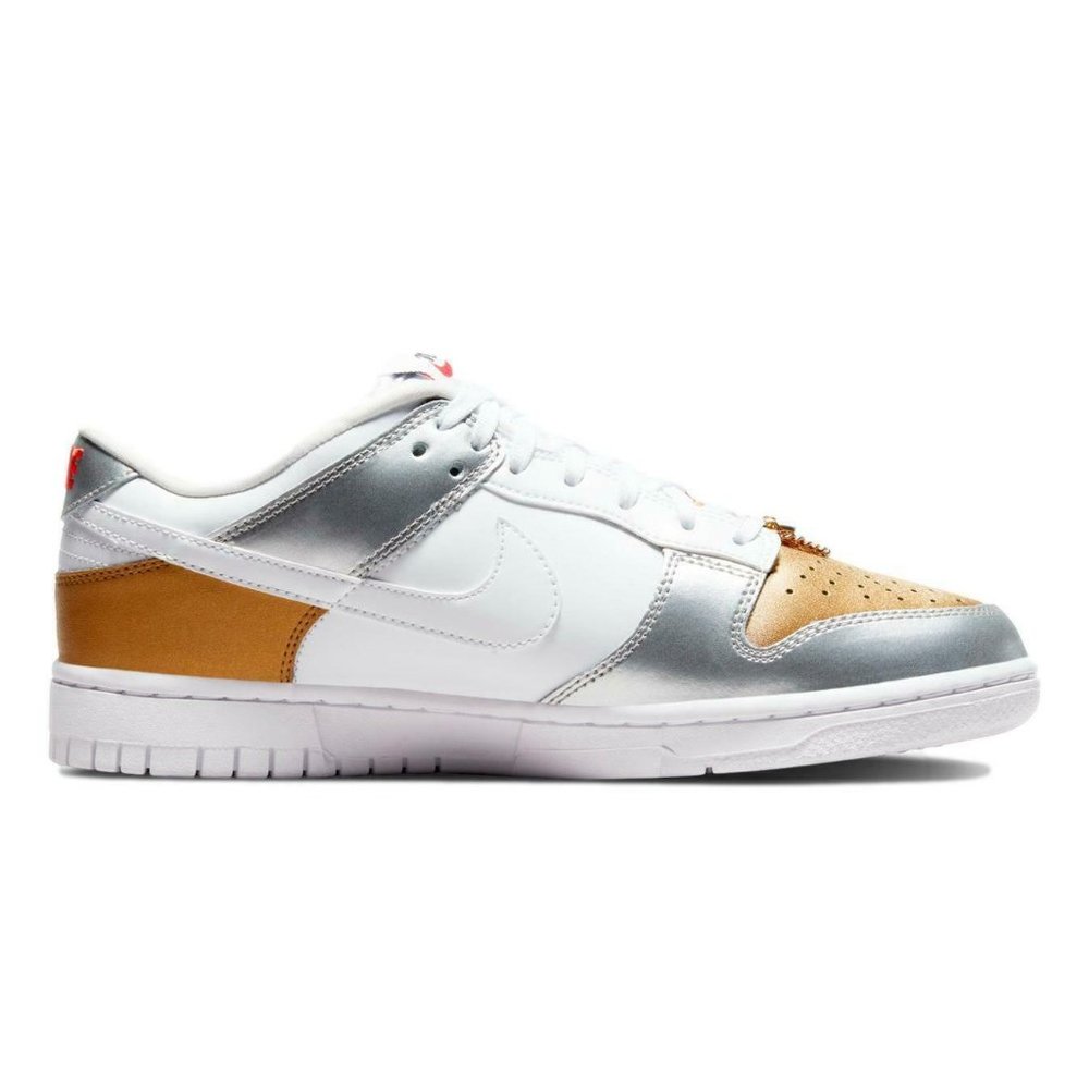 Nike Dunk Low SE Women's Sneaker Shoe Limited Training Metallic DH4403-700 - Picture 5 of 14